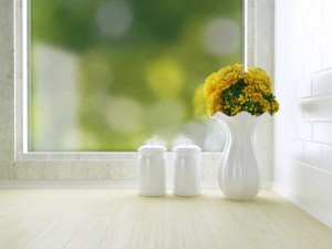 White kitchen design.