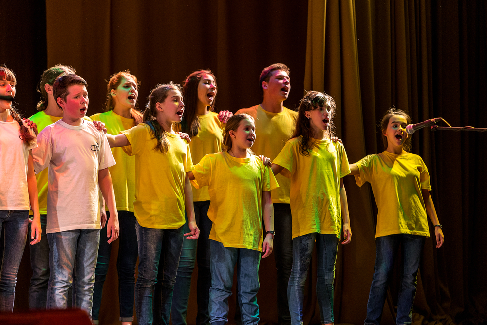 Odessa,,Ukraine,-,May,25,,2016:,Children's,Musical,Groups,Singing